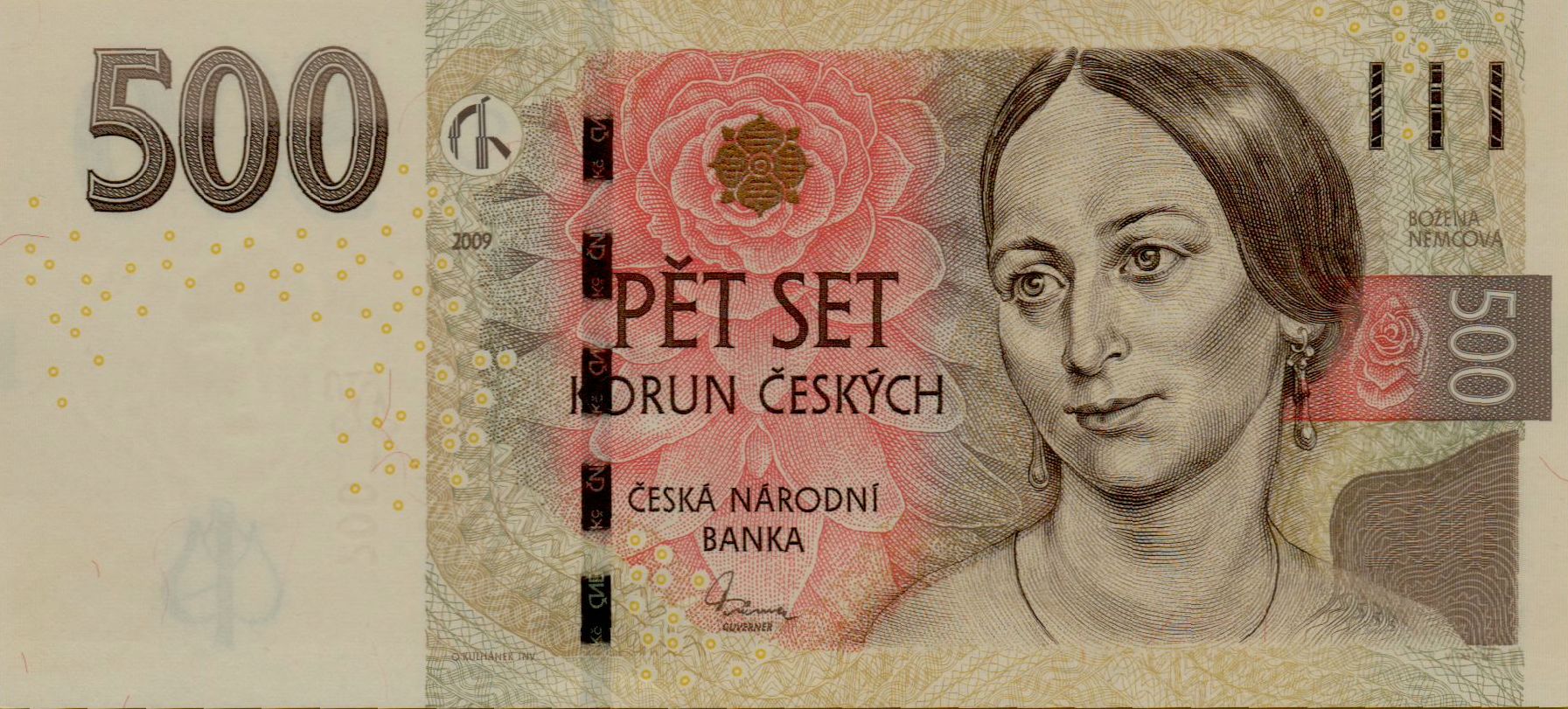 Czech Republic 500 2009 UNC P-24/b